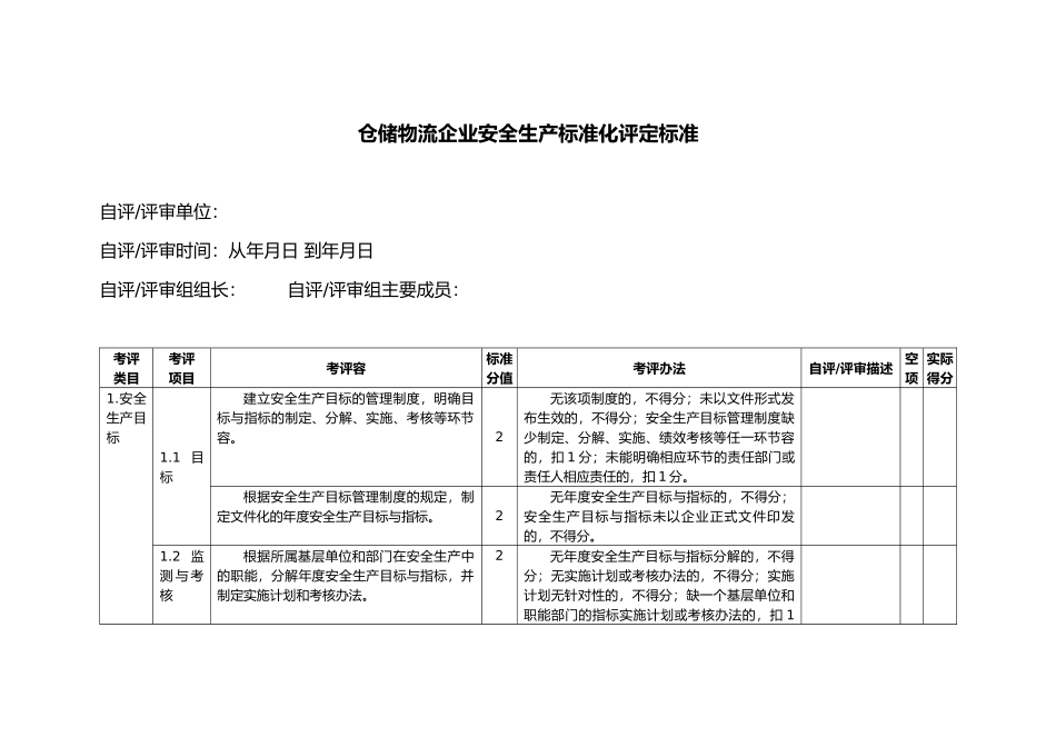 仓储物流企业安全生产标准化评定标准[详]_第2页