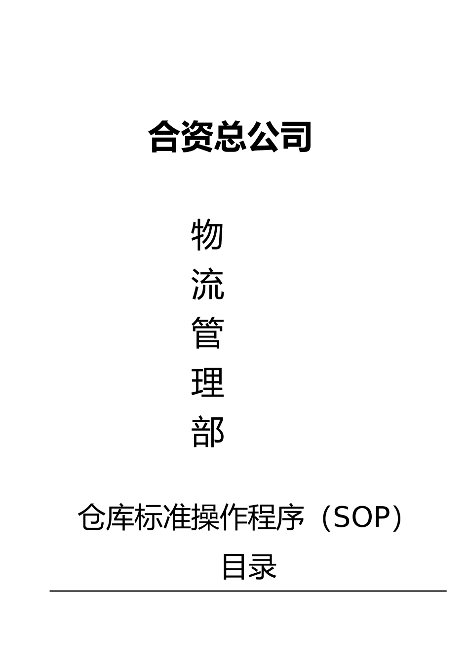 仓库标准操作程序培训资料全_第1页
