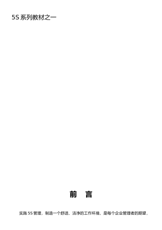 企业5S活动管理程序文件