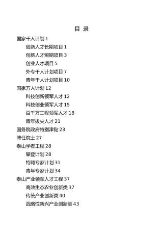 企业人才支持政策概论