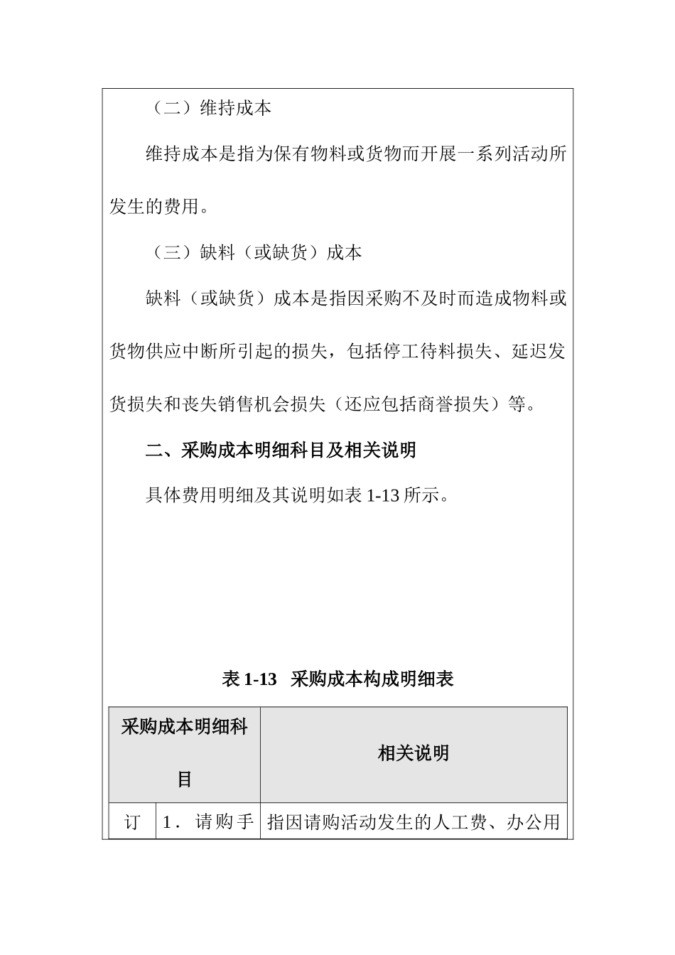 企业内部控制-采购成本构成分析方案_第2页