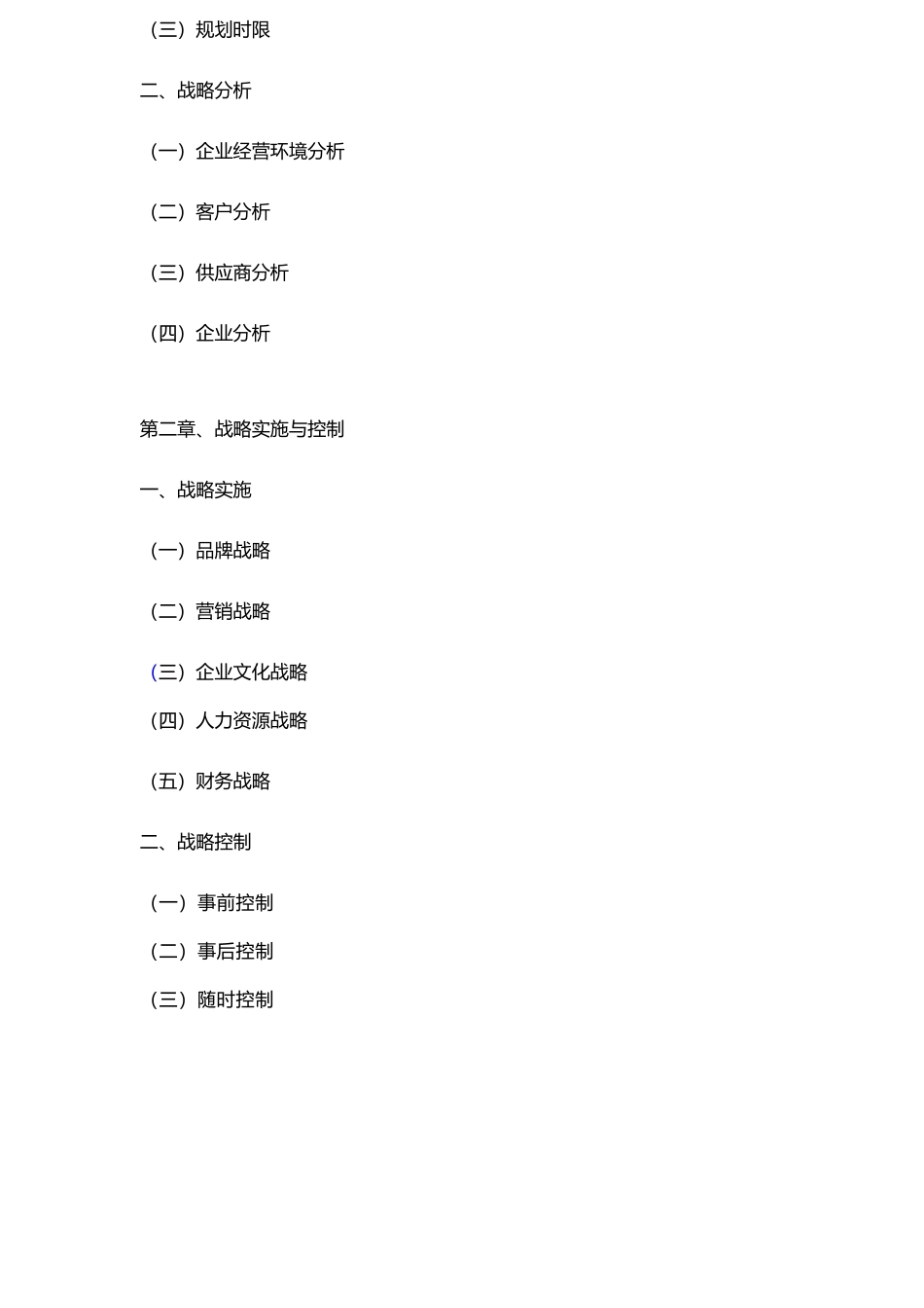 企业发展战略实施计划书_第3页