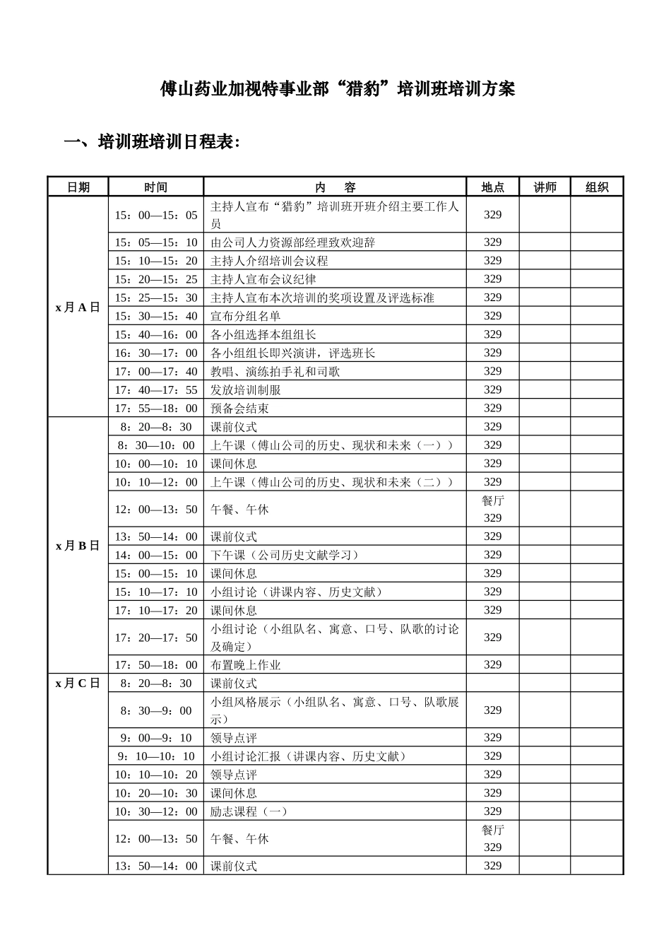 企业员工入职培训方案_第1页