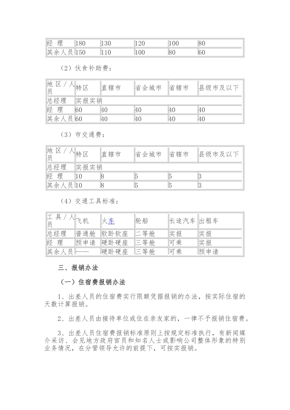 企业差旅费报销管理制度范本_第2页