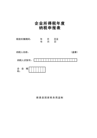 企业所得税年度