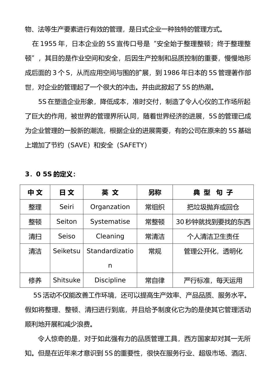 企业推行5S管理分析报告_第2页