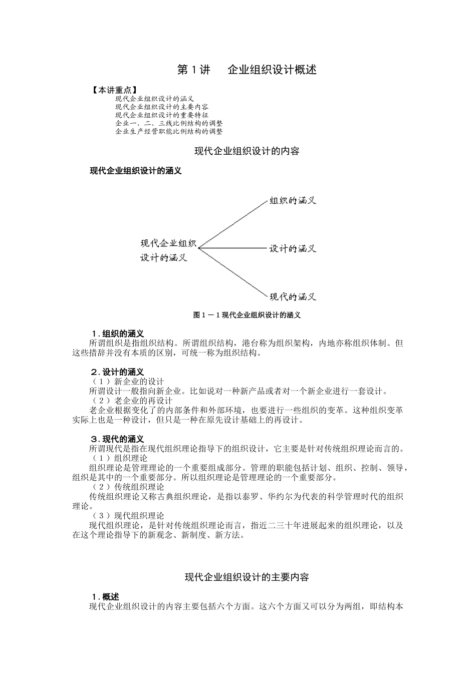 企业管理MBA全景教程现代企业组织设计_第1页