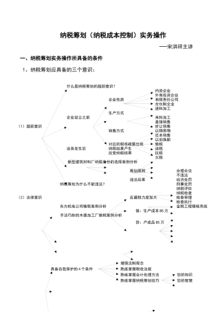 企业纳税筹划实务操作案例