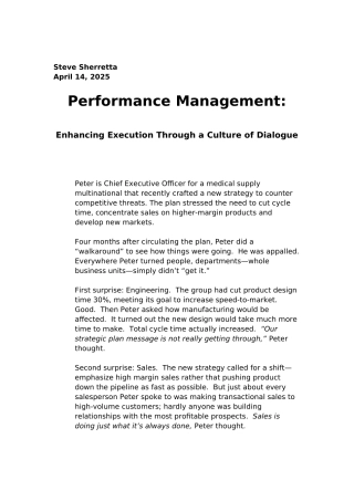 企业绩效管理的讲座