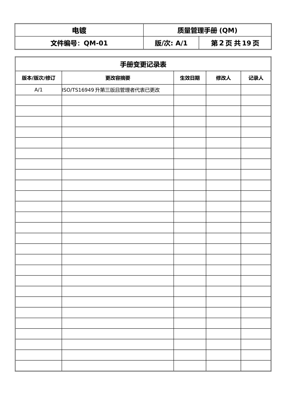 企业质量管理手册范本_第2页