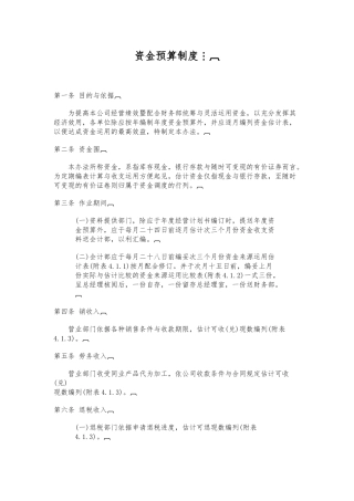 企业资金管理实施办法汇集30