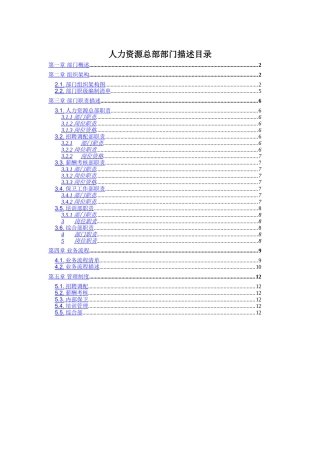 企管总部各职务描述