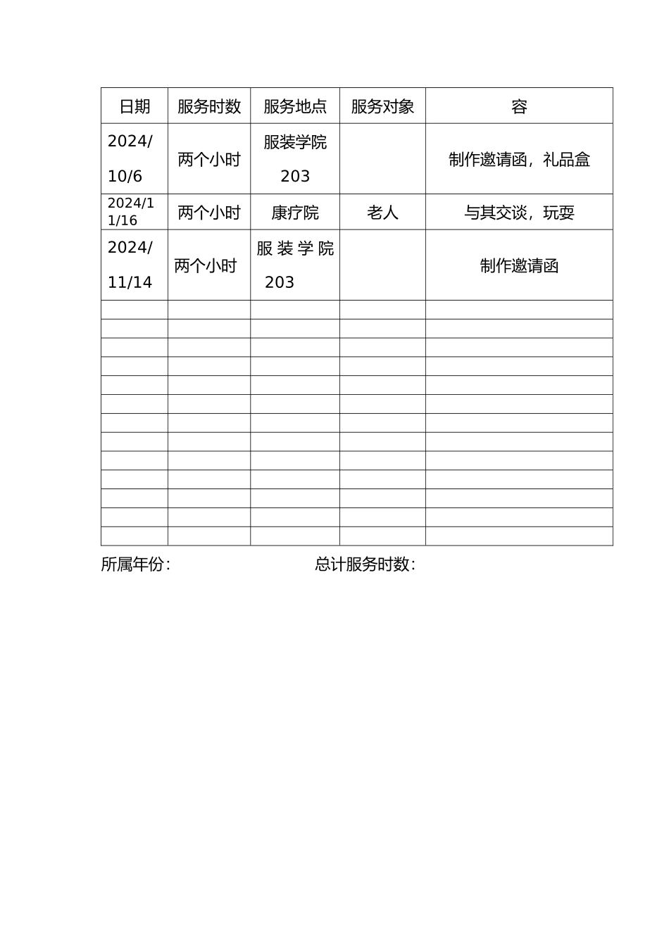 优秀个人优秀志愿者申请书与表_第3页