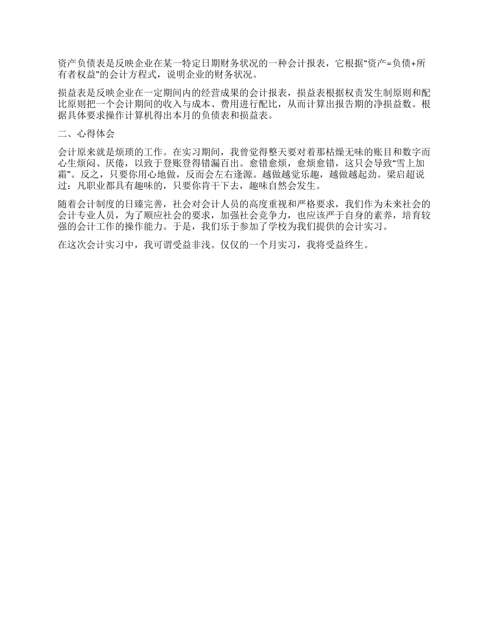 会计电算化实训报告例文_第2页