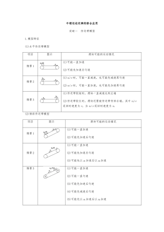 传送带模型与滑块_滑板模型