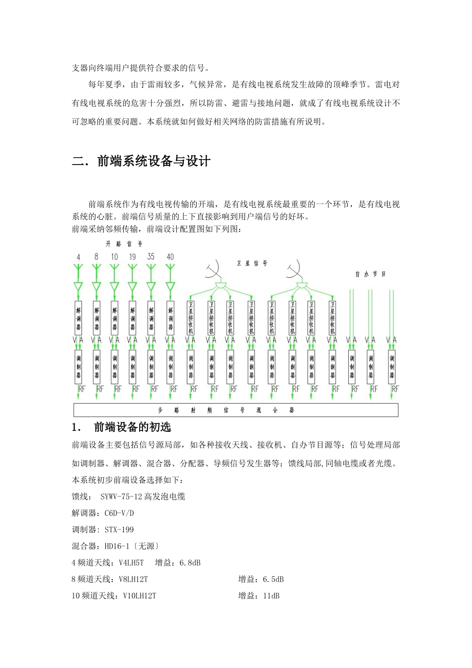 住宅小区有线电视系统设计说明_第2页