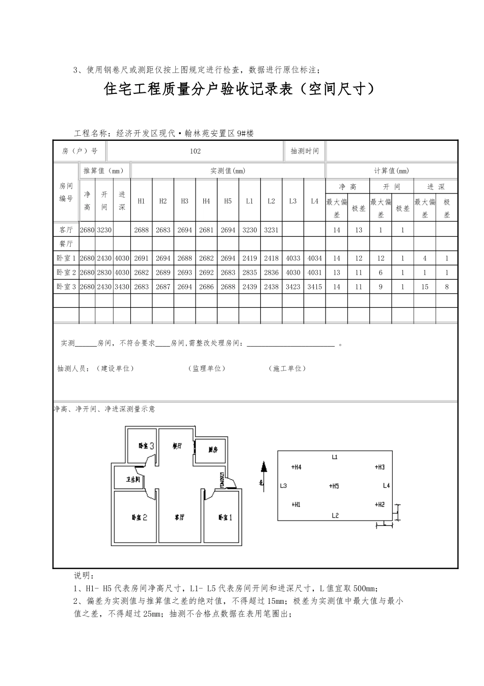住宅工程质量分户验收记录表_第2页