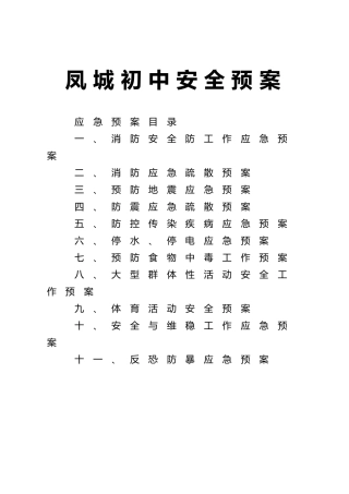 体育活动安全预案