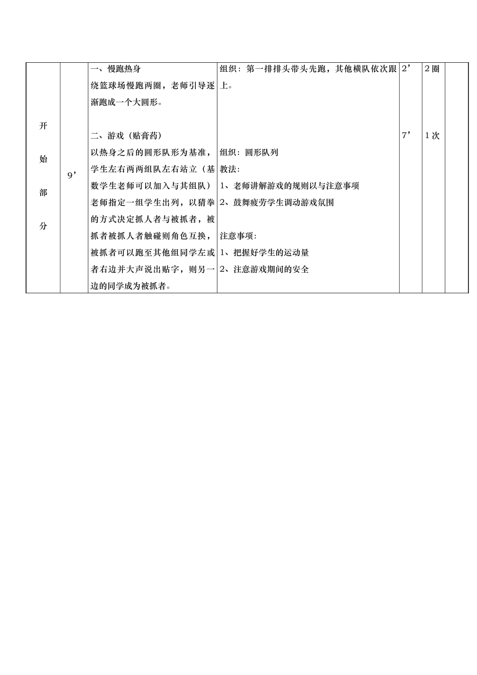 体育课教学教案——队列队形_第2页