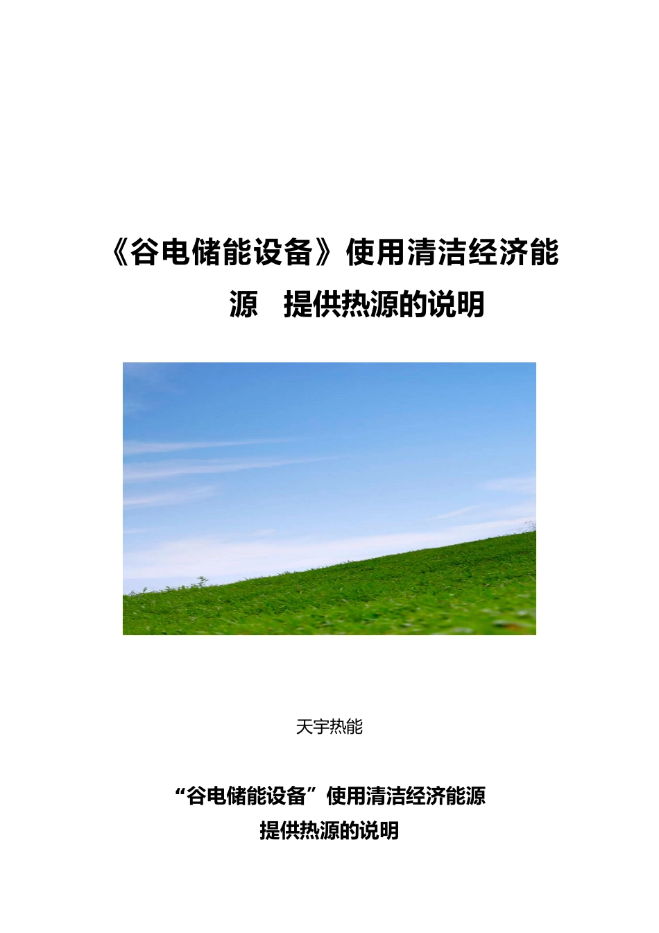 使用清洁能源的谷电储能设备_第1页