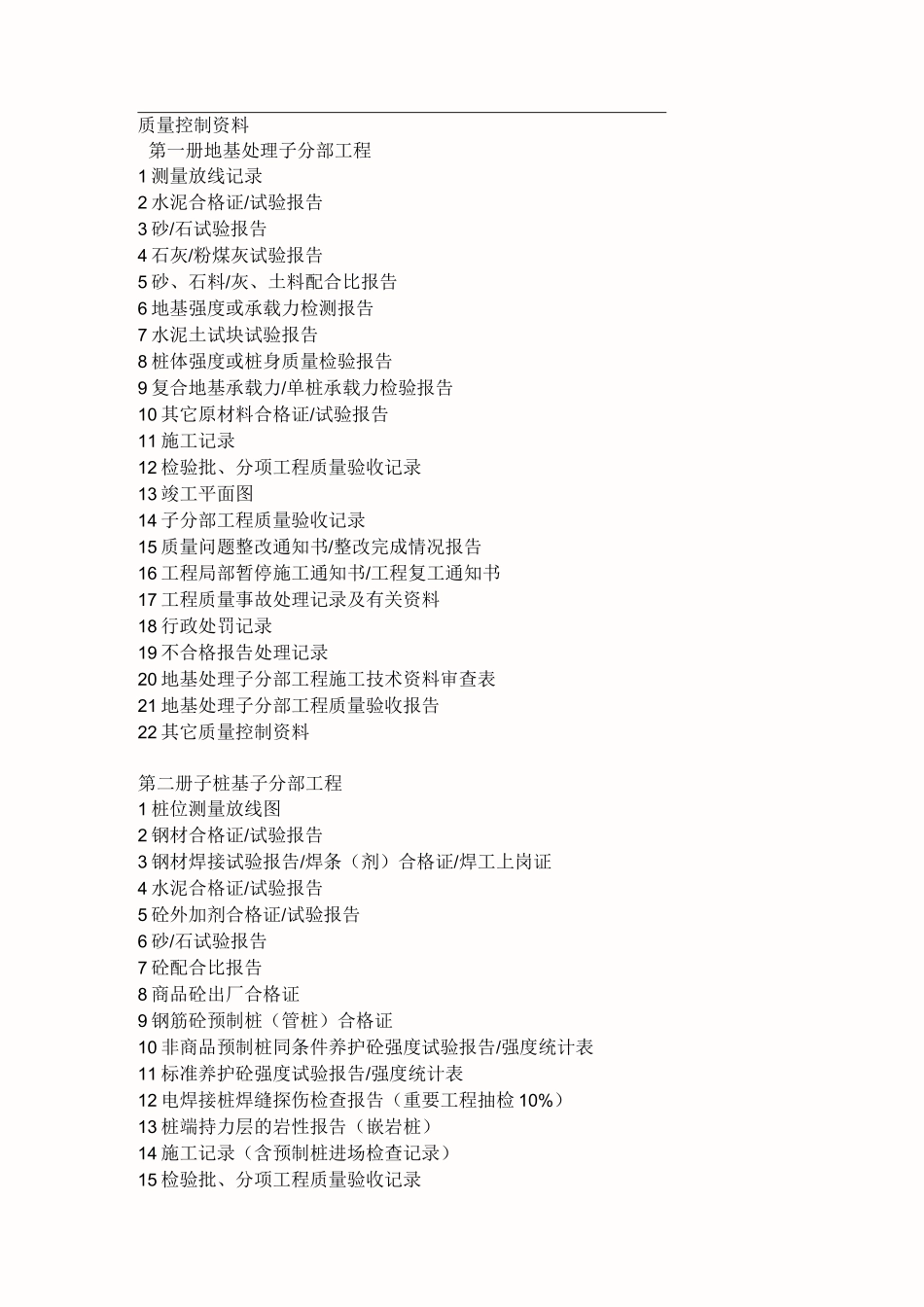 工程质量控制资料存档资料包括哪些资料_第1页