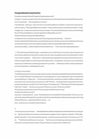 TED_西蒙·斯涅克：伟大的领袖如何激励行动_中英文演讲稿