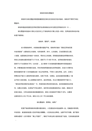 绿地面积计算方式