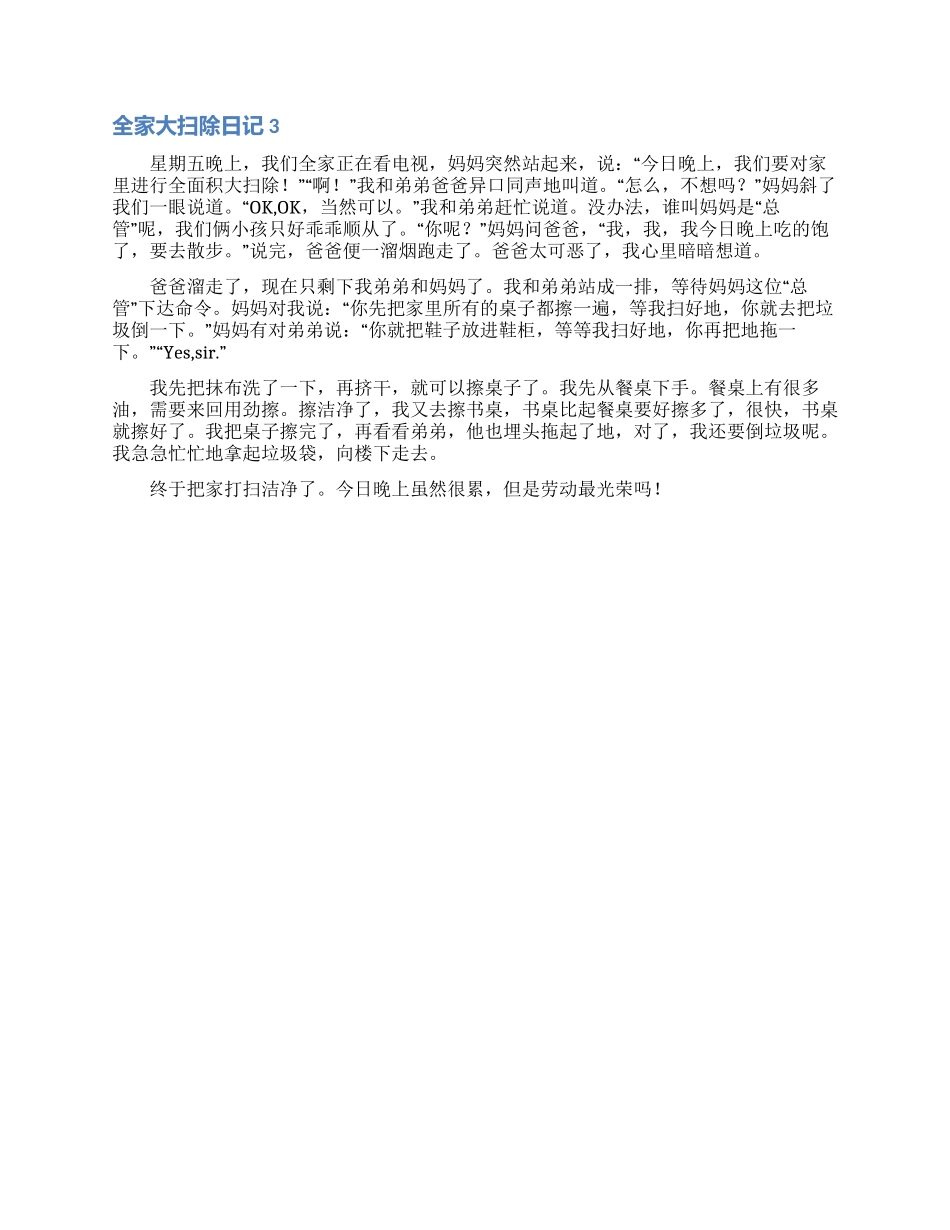全家大扫除日记_第2页