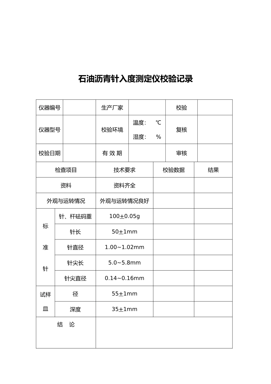 全套试验仪器自校规程和记录文本_第3页