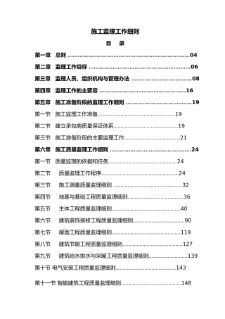 全套监理实施细则