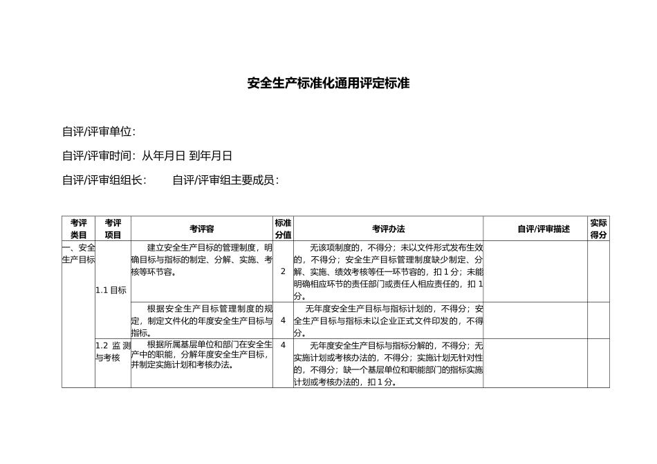 八大行业通用考评标准_第3页