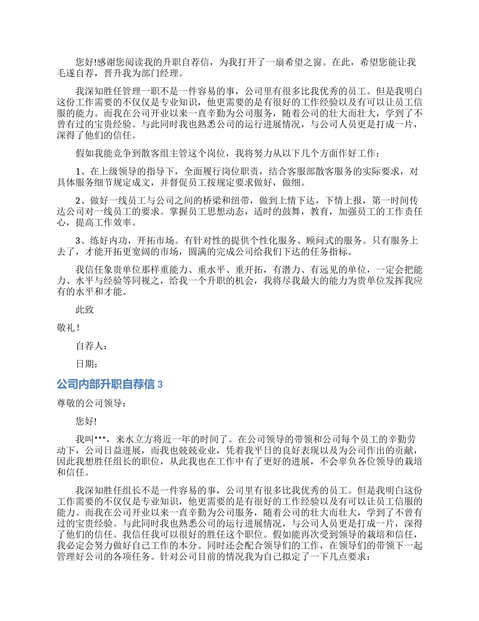 公司内部升职自荐信_第2页