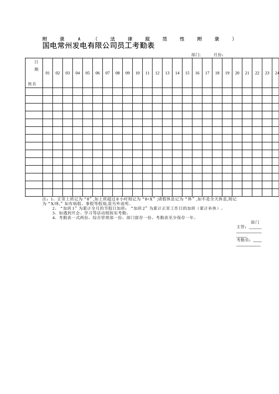 公司劳动考勤管理办法_第3页
