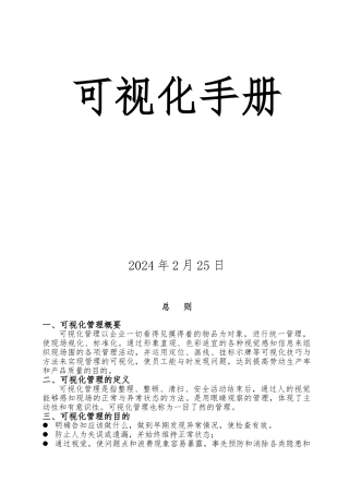 公司可视化手册范本