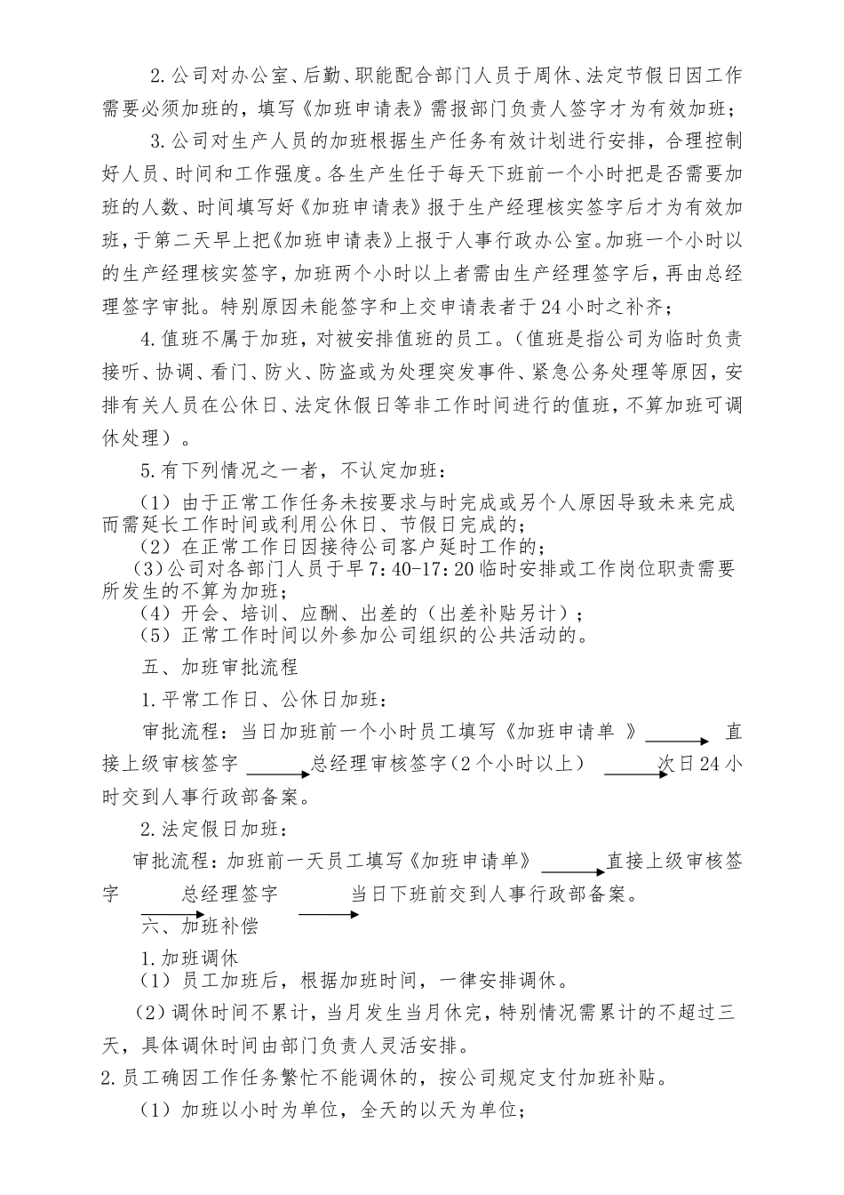 公司员工加班时间控制管理规定_第2页