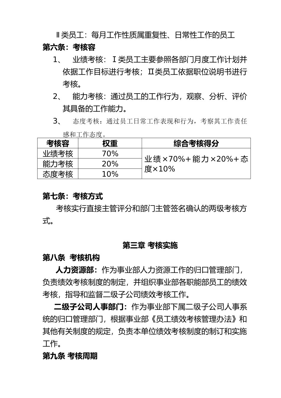 公司员工绩效考核管理办法_第2页