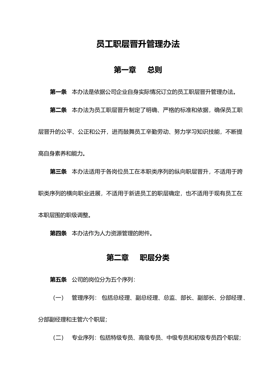 公司员工职层晋升管理办法_第1页