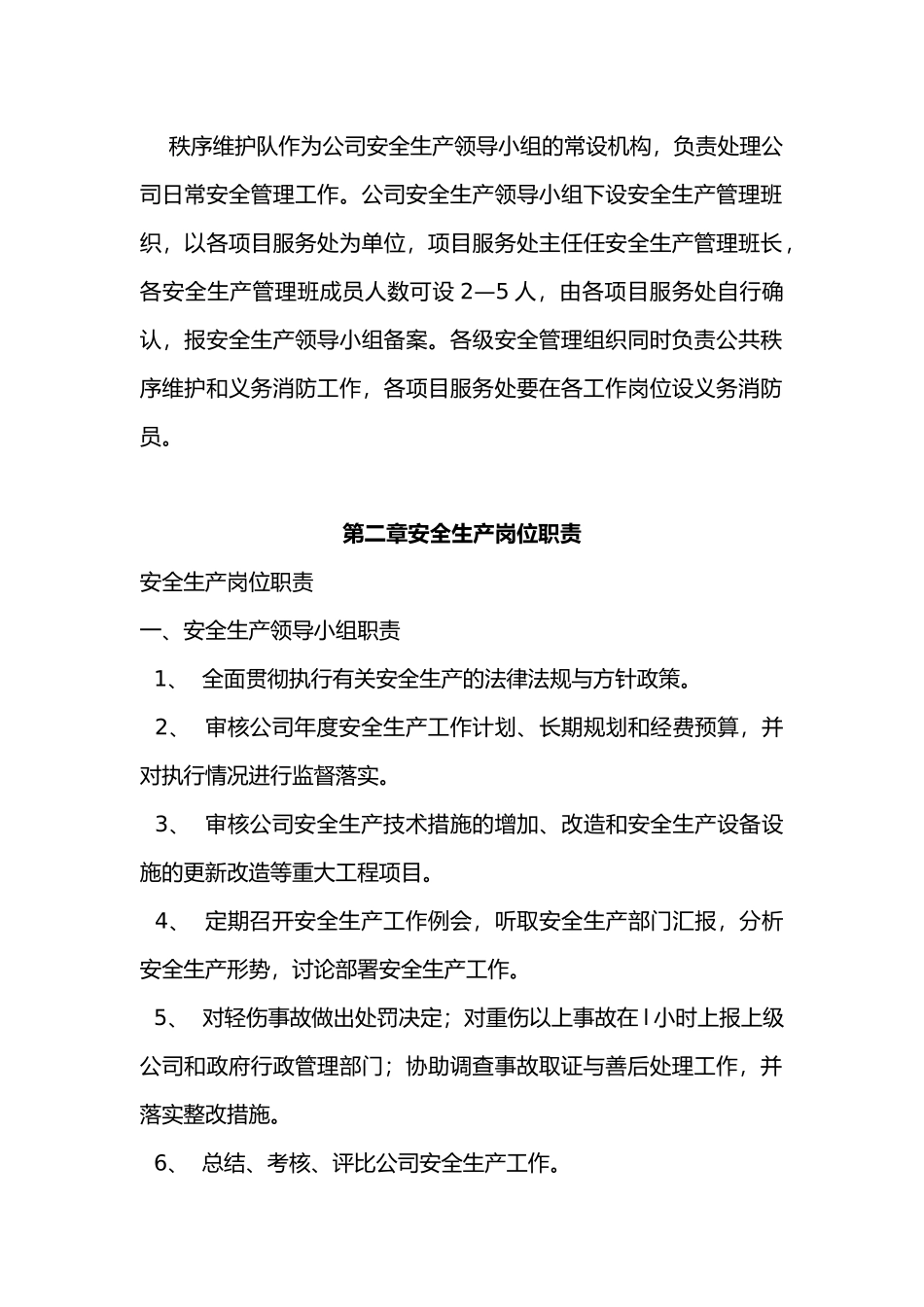 公司安全生产管理手册范本_第2页