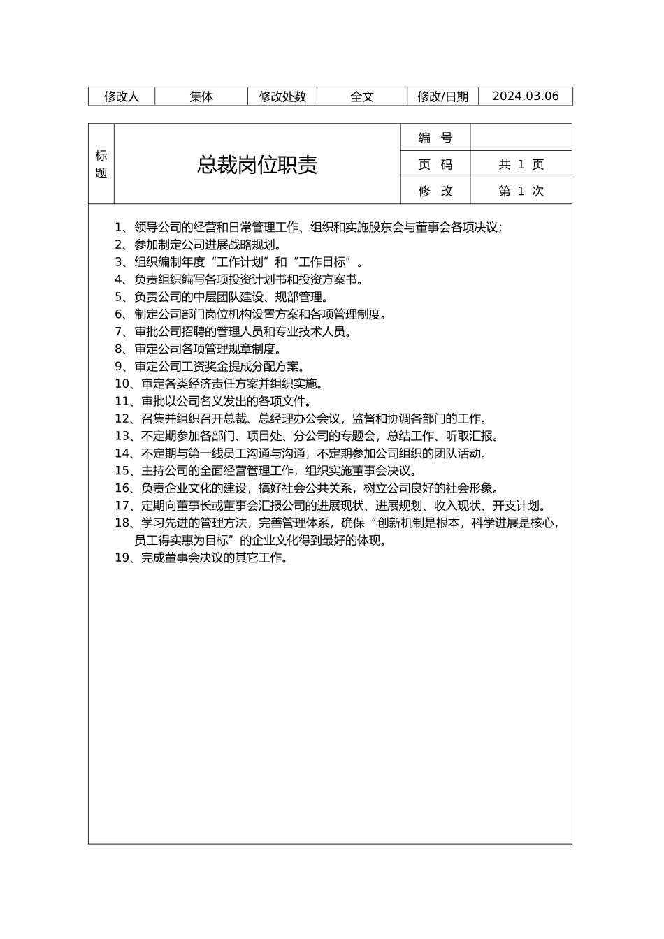 公司岗位职责说明书大全_第3页