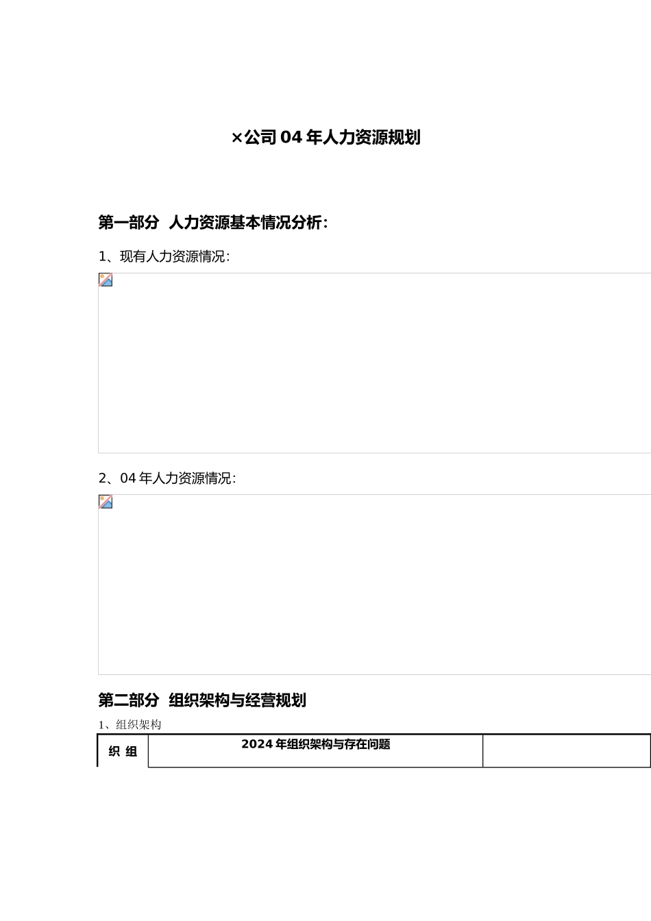 公司年度人力资源规划_第1页