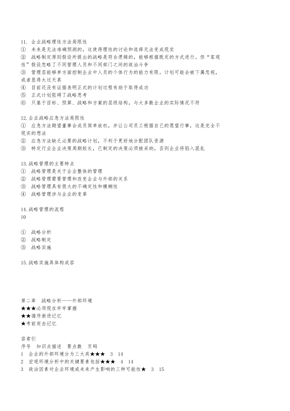 公司战略与风险管理知识点总结_第3页