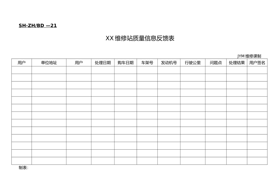 公司综合服务部表格汇总3_第2页