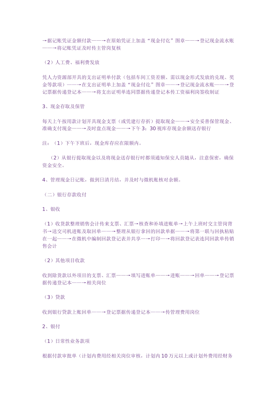 公司财务流程范本_第2页