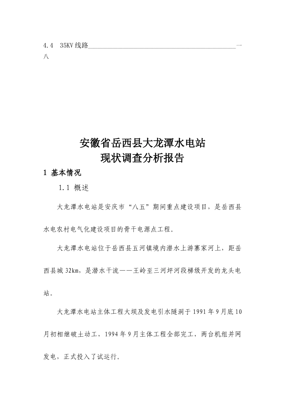 关于某水电站现状调查分析报告_第3页