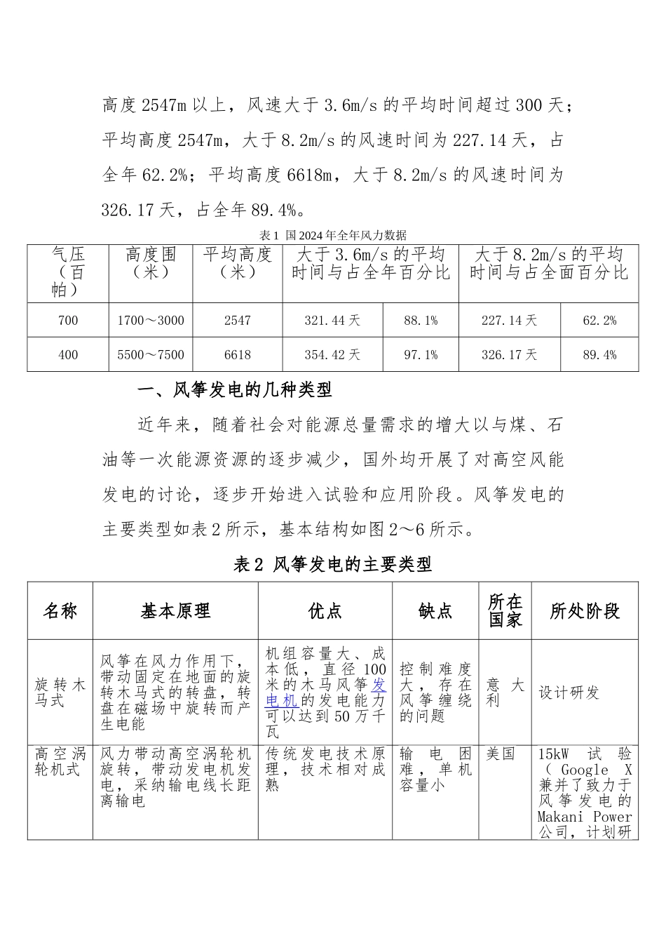 关于高空风力发电项目的简要分析报告文案_第2页