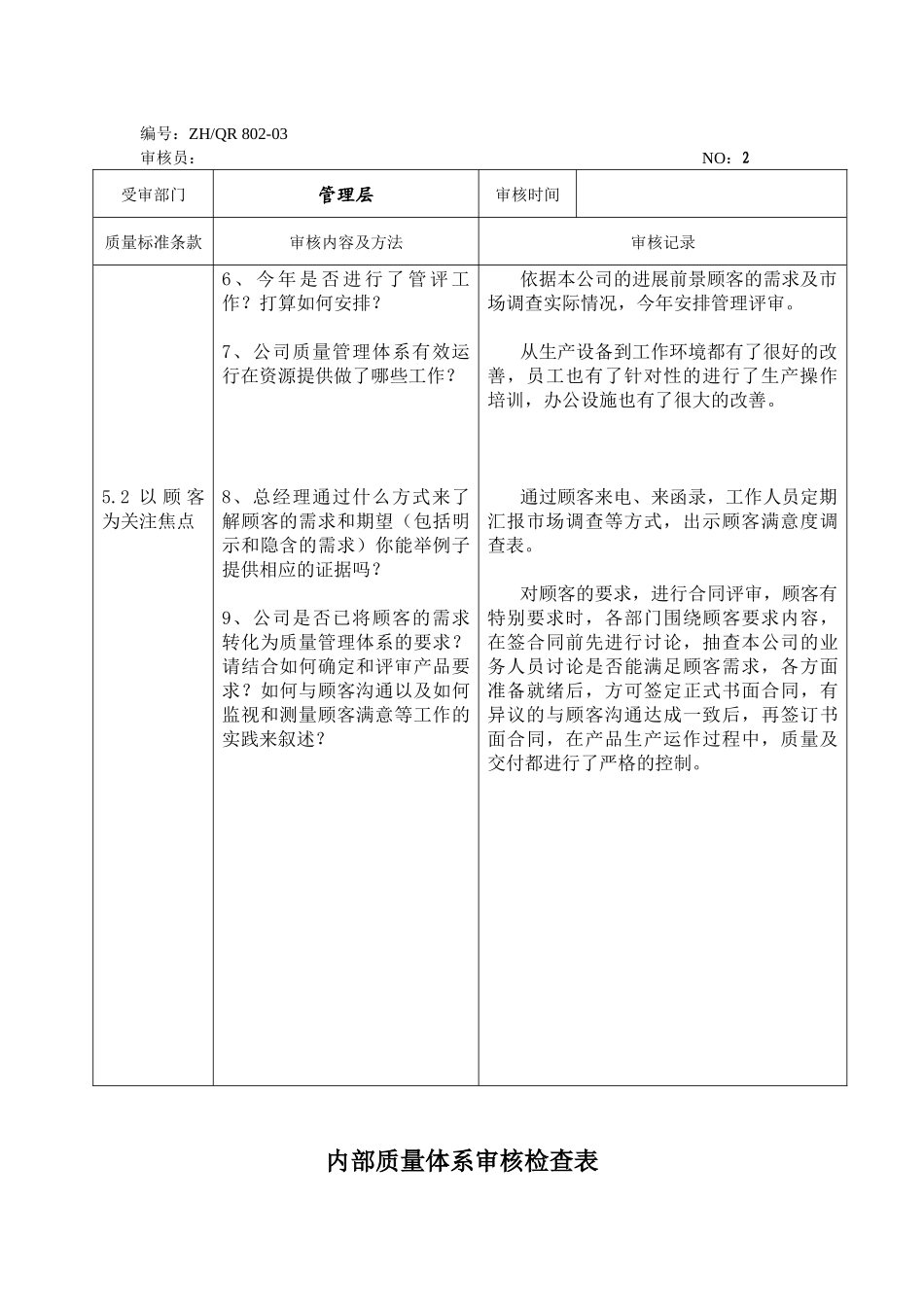 内审检查表-管理层_第2页