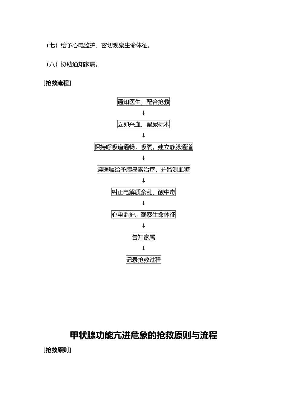 内科急重症.抢救原则和流程图_第3页