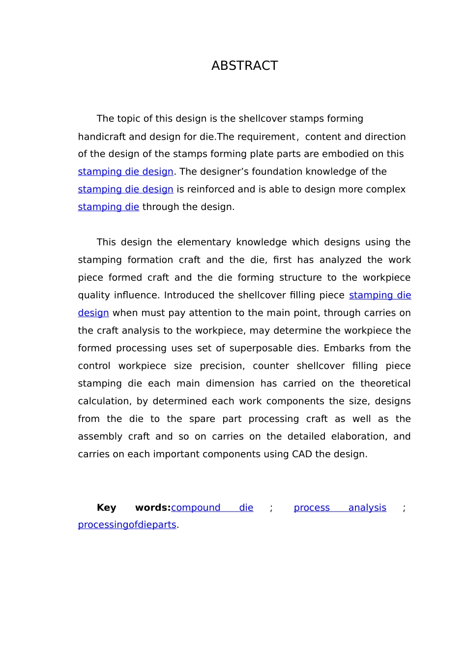 冲压模具毕业论文_第2页