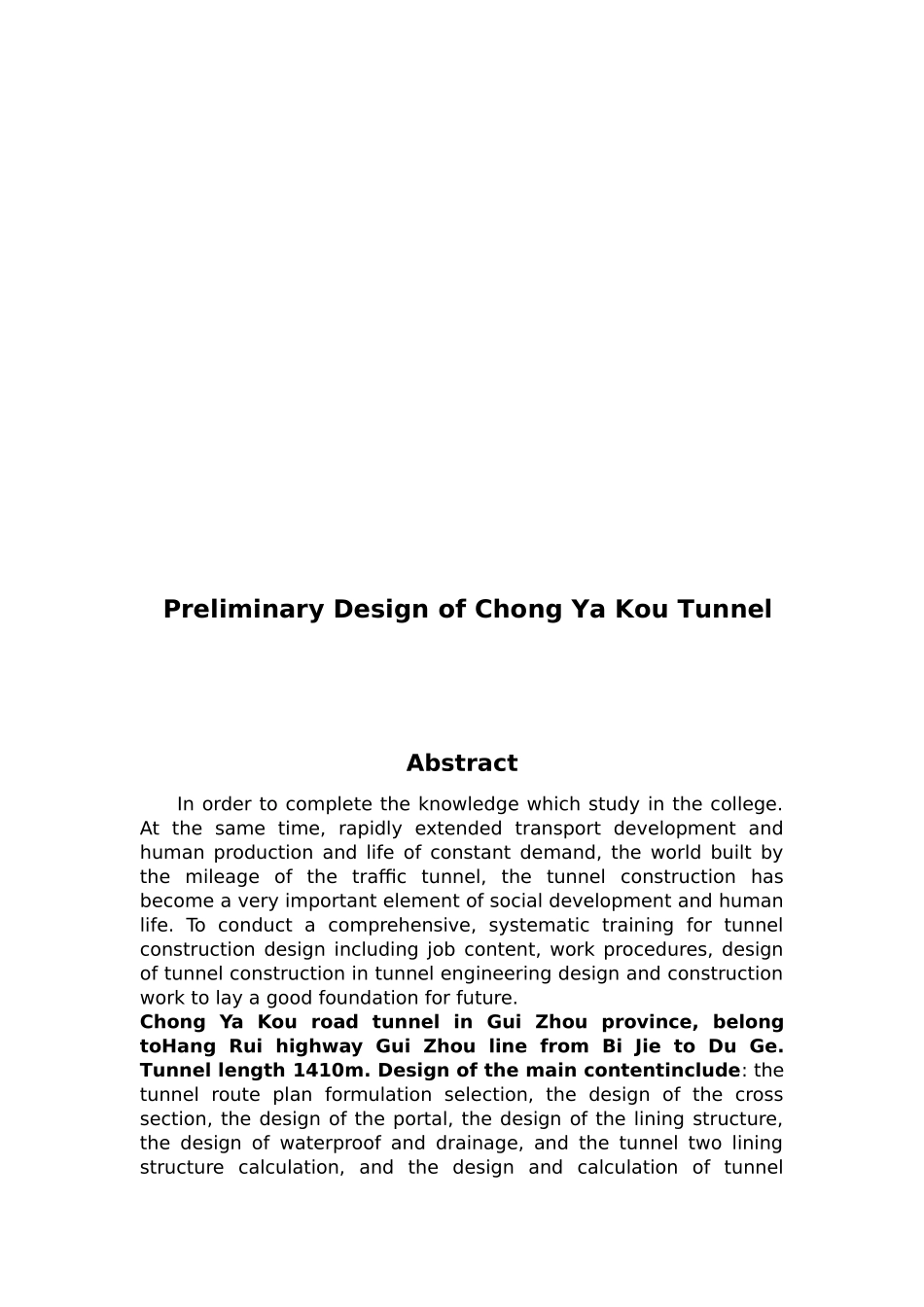冲垭口隧道初步设计岩土工程毕业设计计算书_第3页