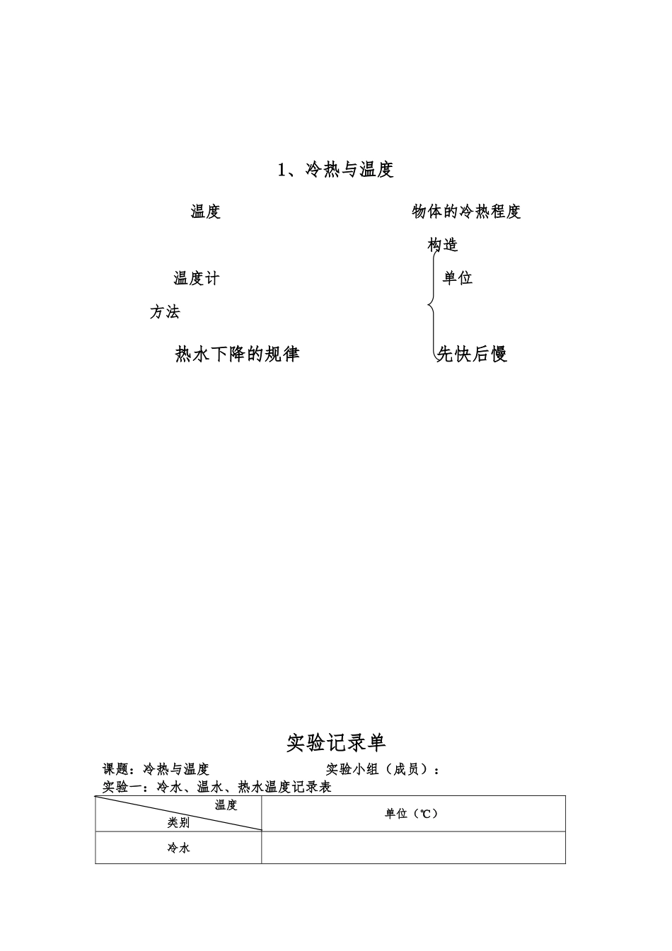冷热与温度教（学）案设计说明_第3页